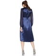 thumbnail image 2 of Avec Les Filles Women's Long Wrap Dress with Sheer Sleeves 12 Chronoarc, 2 of 3
