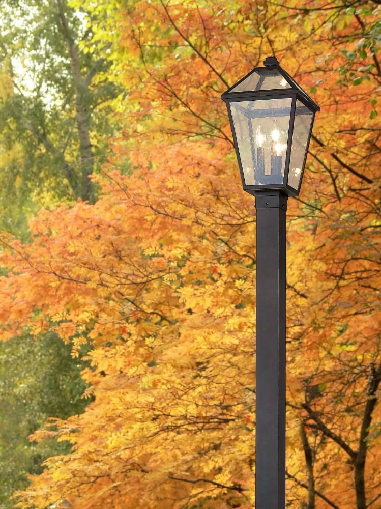 3 Light Outdoor Post Mount Lantern In Traditional Style 10 Inches Wide By 114 Inches High-Black Finish Z-Lite 579Phbs-536P-Bk