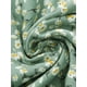 thumbnail image 5 of Vestido de verano floral para mujer Inspire Chic con cuello con volantes, cintura fruncida, mangas cortas, color verde claro, 5 of 5