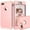 Rosegold, variant on TECH CIRCLE For iPhone 8 Plus Case, Dual Layer Slim Heavy Duty Hybrid Rugged Shockproof Anti-Scratch Protective Back Phone Cover for Apple iPhone 8 Plus,Rosegold