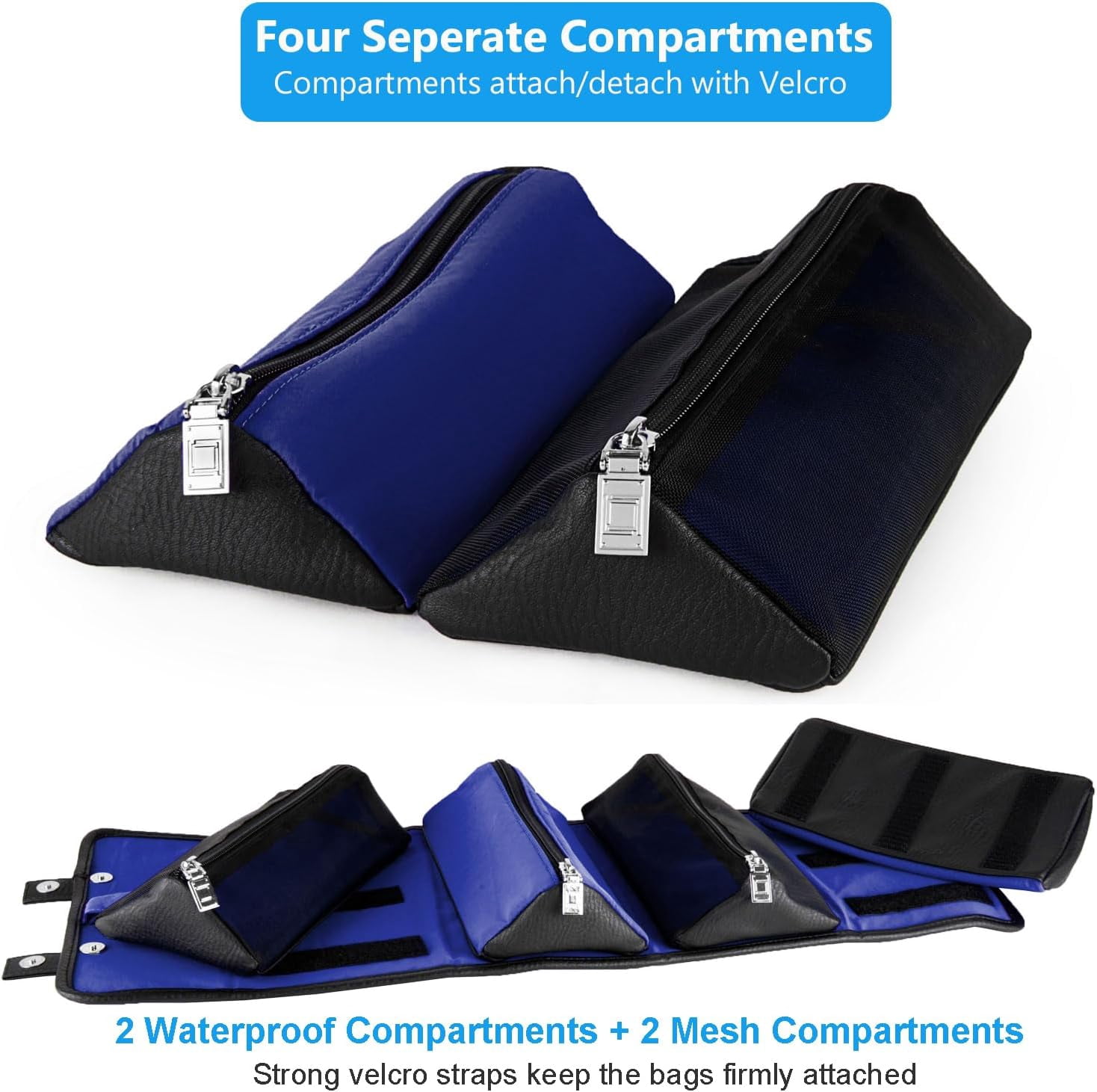 Compact Hanging Travel Toiletry Bag – Fold-Flat Organizer with Multiple Pockets, Water-Repellent Case for Travel & Everyday Use