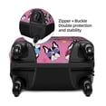 thumbnail image 4 of Xecao Colorful Cute French Bulldog print Elastic Luggage Cover, with double-sided print , is perfect for travel, business, and daily use, 4 of 9