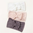 thumbnail image 5 of Toddler Baby Boys Its A Boy Bow Girls Stretch Solid Bow Stuff Hairband Headwear Headband Elastics Bow for Baby Hair Accessories 3 Pack Fall Headbands for Toddler Girls Headbands for, 5 of 5