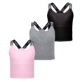 thumbnail image 2 of LYMAYTER Girls Breathable Double Lined Training Cami Bra Kids Teens Comfort Layer Tank Camisole Top, 2 of 8