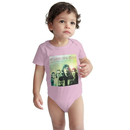 

Wishbone Baby Onesie Ash Toddler Baby Boys Girls Short-Sleeve Bodysuits Cotton Romper Pink 6 Months