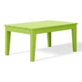thumbnail image 3 of WestinTrends Malibu Low Outdoor HDPE Patio Rectangle Coffee Table, Lime, 3 of 8
