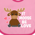 thumbnail image 4 of Inktastic It Moose Be Love with Cute Moose Boys or Girls Baby Bib, 4 of 4