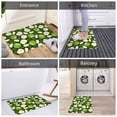 thumbnail image 6 of Front Door Mat Indoor Outdoor Outside Entrance - 16*24in Washable Green Fruit Thin Bathroom Rugs Fit Under Door, Bath Rugs for Bathroom, Kitchen Rugs Mats for Floor, 6 of 6
