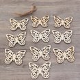 thumbnail image 2 of Miangastore Butterfly Wood Prop Cutouts Golden 20Pcs 3.14X2.36X0.12In, 2 of 9