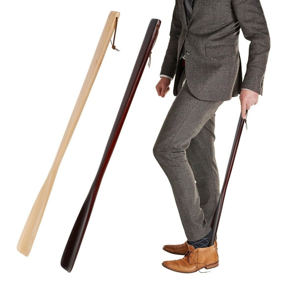 2pcs Wooden Shoehorns Convenient Shoehorns Convenient Shoes Lifter Tools