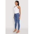 thumbnail image 3 of Womens WAX High Rise Solid Cropped Skinny Jeans, 3 of 5