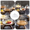 thumbnail image 6 of QUMONIN Glass Cake Dome with Serving Tray 22.5cm Butter Dish for Kitchen Table and Dining Room Use, 6 of 8