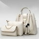 thumbnail image 3 of Conjunto de 3 bolsos para mujer | Bolso tote, bandolera y clutch | Piel sintética con borla y asa superior | Gran capacidad para el trabajo y viajes, 3 of 4