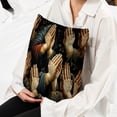 thumbnail image 6 of Pray Velvet Throw Pillow Covers Set of 2 | Unique Patterns in 16x16, 18x18, 20x20 Inches |for Home Decor and Gifts | Includes Pillow Inserts | Throw Pillow Inserts Included, 6 of 6