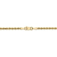 thumbnail image 4 of Leslie's Real 14kt Yellow Gold 2.5mm Diamond-Cut Rope Chain; 30 inch; Lobster Clasp; for Adults and Teens; for Women and Men, 4 of 5