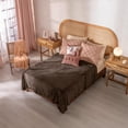 thumbnail image 4 of Vianney Coffee Queen Size Fleece Blanket Lightweight Ultra Soft Dark Brown Throw for Year-Round Comfort and Cozy Warmth, 4 of 8