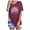 Dark Purple, variant on Womens Summer Tops Print Crew Neck Organic Cotton T Shirt Short Sleeve Tee T Shirts for Women Dark Purple L