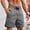 Gray, variant on Men's Sports Shorts Drawstring Elastic Waist Shorts with Zipper Pocket Summer Quick Dry Workout Shorts,Black,4XL