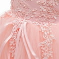 thumbnail image 5 of SUEE Flowers Girls Embroidery Wedding Party Dress Birthday Princess Maxi Gown, 4-10 Year, 5 of 7