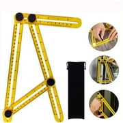 Universal Angularizer Ruler - Measuring Tools Ultimate Template Tools Upgraded Aluminum Alloy Multifunctional Ruler