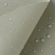Waterproof Canvas Fabric Outdoor Cover Polyester Surface & PVC Coated Backing Ivory