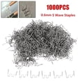 thumbnail image 6 of 1000Pcs 0.6mm S Wave Staples for Car Bumper Bodywork Plastic Stapler Repair Kit 0.6mm Wave Staples Soldering Tools, 6 of 9