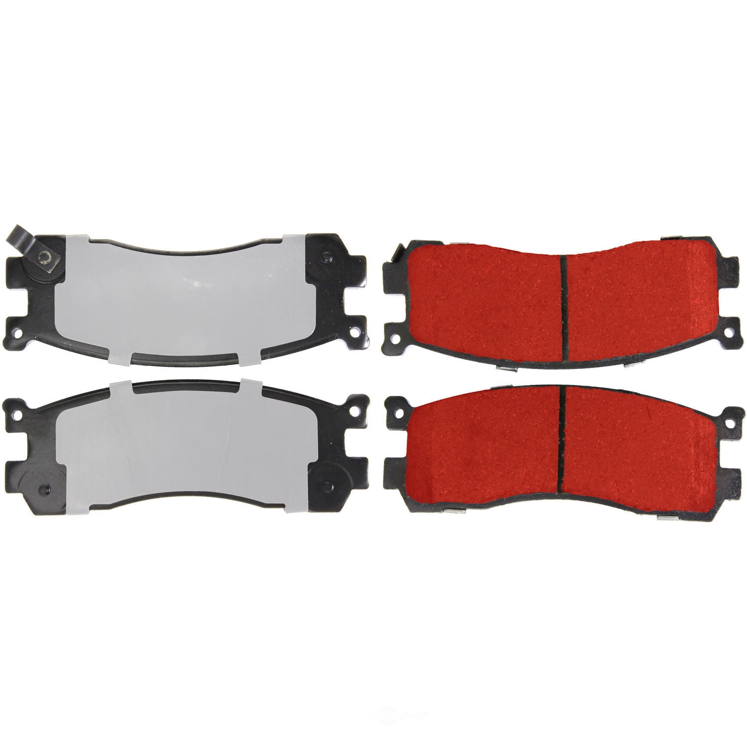 Centric Parts 500.05531 PQ PRO Disc Brake Pads with Hardware, multi-layer mechanically-attached