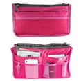 thumbnail image 2 of Spencer Women Travel Purse Insert Handbag Cosmetic Makeup Insert Liner Pouch Organizer Tidy Bag with 13 Pockets Compartments "Rose Red", 2 of 7