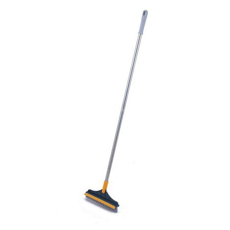 

2 in 1 Floor Brush Scrub Brush with Long Handle Bathroom Wiper with 120 Degree Floor Brush 2 in 1 Scrub Brush with Long Handle Bathroom Wiper Bathroom Wiper with 120 Degree Rotatable Yellow-green