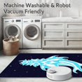 thumbnail image 5 of ODIKA 2'x3' Machine Washable Non-Slip Area Rug, Ethereal Apparition Stitch Project High Traffic Rug with Pad, Blue, 742953, 5 of 8