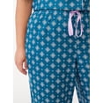 thumbnail image 4 of Joyspun Women's Woven Cropped Pajama Pants, Sizes S to 3X, 4 of 6
