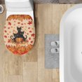 thumbnail image 4 of ZIATUBLE Thanksgiving Black Cat Toilet Lid Seat Cover Maple Leaves Pumpkin Toilet Seat Cover Protector Universal Toilet Seat Lid Cover Oval Toilet Lid Covers for Home Decoraction, 4 of 6