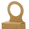 thumbnail image 3 of LEORX 25Pcs Treat Boxes with Handles Khaki Window Boxes for Wine Bottle Decor, 3 of 5