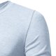 thumbnail image 5 of pstuiky Camisas suaves de manga larga para hombre, Camiseta de manga larga con cuello redondo y botones irregulares de color liso para hombre top de hombre l, 5 of 9