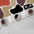 thumbnail image 4 of Castle Fairy Camo Camper Pattern Black Out Curtains for Teens, Camouflage Art Curtains Pack of 2 (42x63 Each) for Bedroom, Red Black, 4 of 6