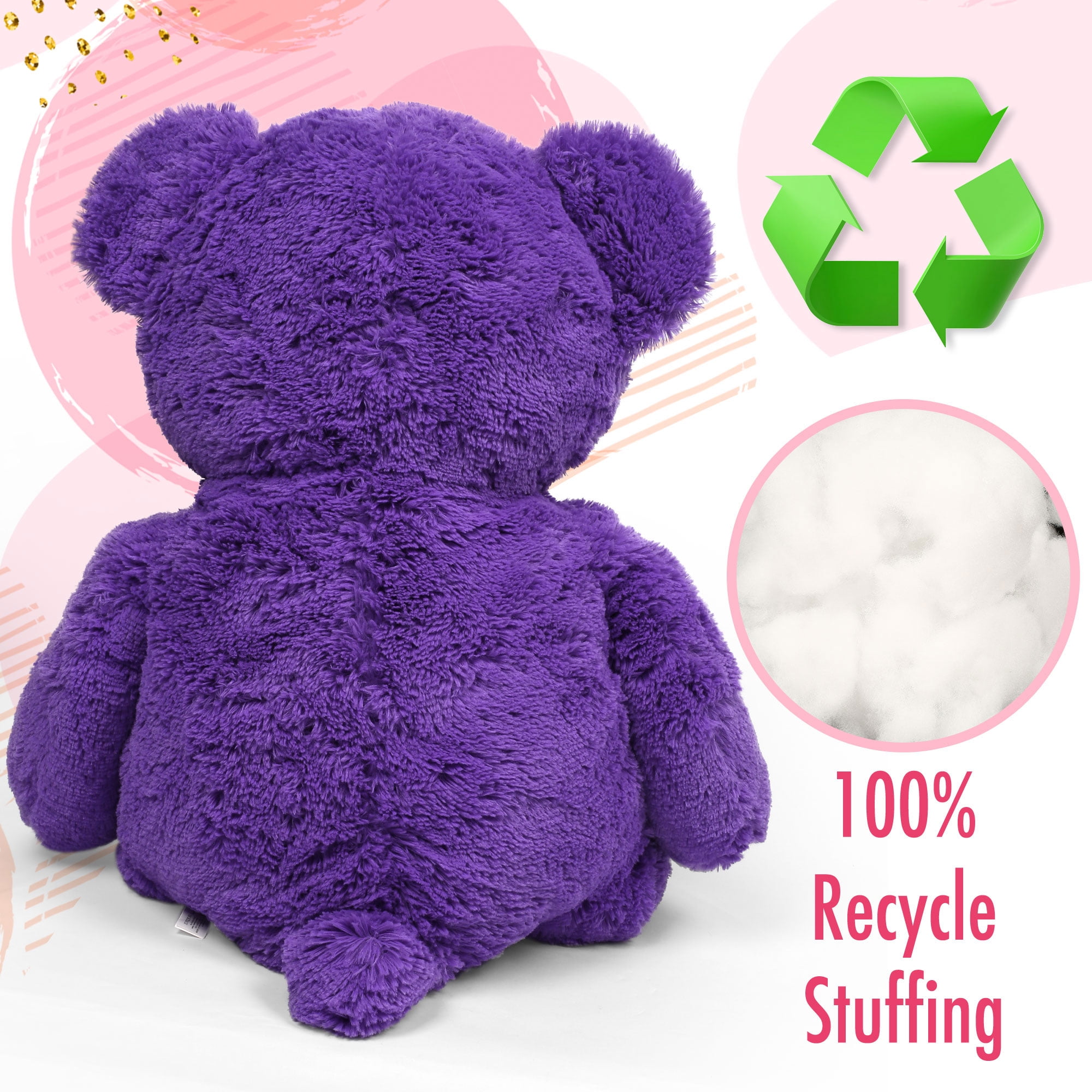 Purple teddy 2024 bear walmart