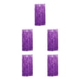 thumbnail image 2 of kurtrusly Foil Made Fringe Curtain For Graduation Party Decorations Birthday Party Decorations Tinsel Curtain Party Backdrop Purple 5Set, 2 of 4