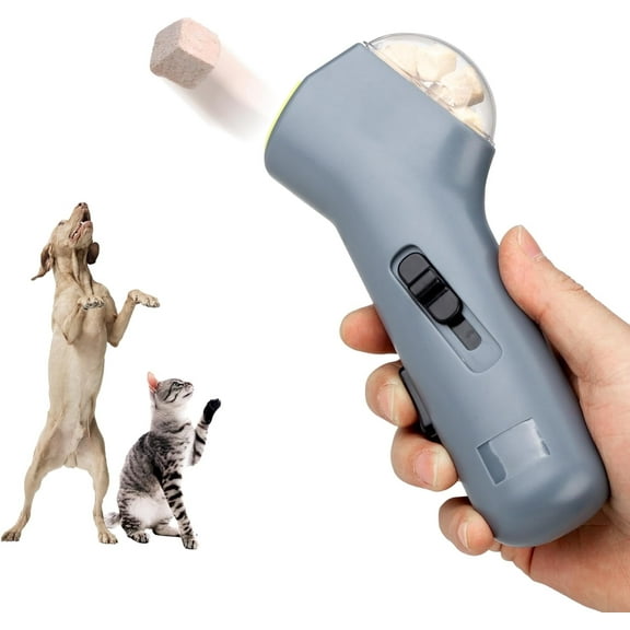 ECO PET SUPPLY Pet Treat Launcher Training Dog Food Catapult auto Pets Food Thrower Puppy Snacks Feeder(Dog Food Catapult)