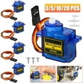 thumbnail image 2 of PrePat 20Pcs SG90 9g Mini Micro Servo Motor Gear for RC Plane Helicopter Control, 2 of 10