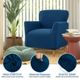 thumbnail image 4 of Zrodlmo 1-Piece Stretch Sofa Cover Armchair Slipcover Non Slip Couch Cover Furniture Protector, Navy, 4 of 10