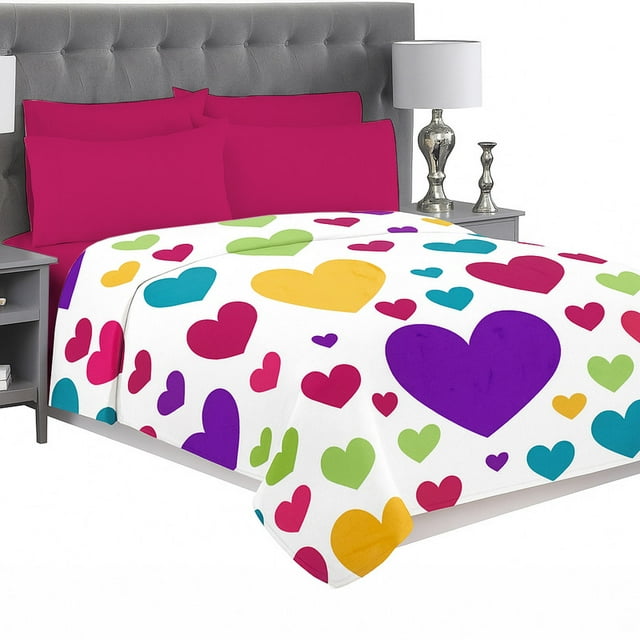 Frazada Matrimonial Ligera Estampada, Flannel Extra Suave MOD . SOFIA