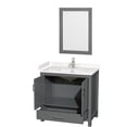 thumbnail image 4 of Wyndham Collection WCS141436SWHWCUNSM24 Sheffield 36" Free Standing Single Basin Vanity, 4 of 7