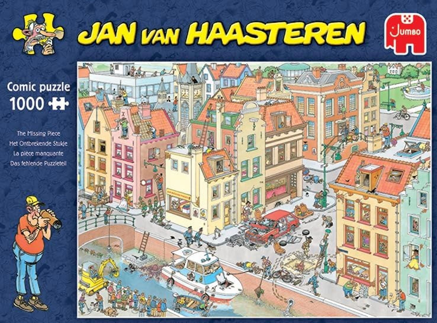, Jan Van Haasteren - 'The Missing Piece' Unique Comic Fun Designed Jigsaw Puzzle for Adults - 1,000 Piece 29.5" x 19.7"