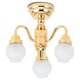 thumbnail image 1 of sweethay 1/12 casa de muñecas miniatura LED luces de techo decoración DIY candelabro alimentado por batería lámparas accesorios sala de casas de muñecas, 1 of 6