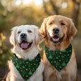 thumbnail image 2 of Dog Bandana 2 Pack,Green Christmas Tree and Star Pattern Bandanas for Dogs,Cat Bandana,Small/ Large Dog Bandana 2 Size,Dog Bandanas Girl Boy, 2 of 6