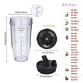 thumbnail image 3 of Piezas de repuesto para licuadora Ninja, vaso de 24oz con 7, 3 of 8