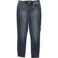 thumbnail image 1 of Articles of Society Womens Heather High Rise Cropped Jeans, Blue, 27, 1 of 3