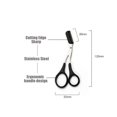 thumbnail image 2 of Depilación Grooming Shaping Black Professional Precision Eyebrow Trimmer Tijeras Tijeras con peine y empuñaduras antideslizantes Black Silver 6 piezas Shuxiu Wang 8390615158800, 2 of 4