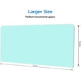 thumbnail image 2 of Mouse Pad Teal Turquoise, Large Office Decor Desk Mat Non-Slip Rubber Desk Pad Protector, Laptop Computer Gaming Mouse Pad XL, Waterproof Solid Mouse Mat for Home, 31.5'''' x 11.8'''', 2 of 6