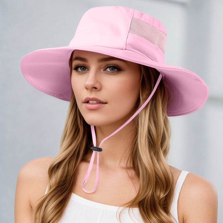 UPF 50 Sun Hat with Adjustable Drawcord, Nylon Material Amazon.com : Water-Resistant Sun UPF 50+ Bucket Hat  main image 3